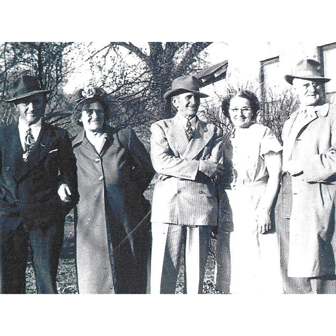 Gram’s siblings, from left, Ted, Josephine, Frank, Gram, and Matt. A Los Angeles jeweler, Matt returned to the Midwest at age 70 to row the entire length of thee Mississippi River. He was the only sibling born in Czechoslovakia.