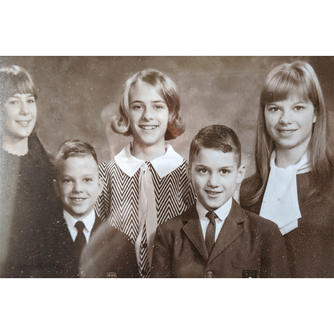 From left, Jana, David, Nancy, Doug, Cecilia